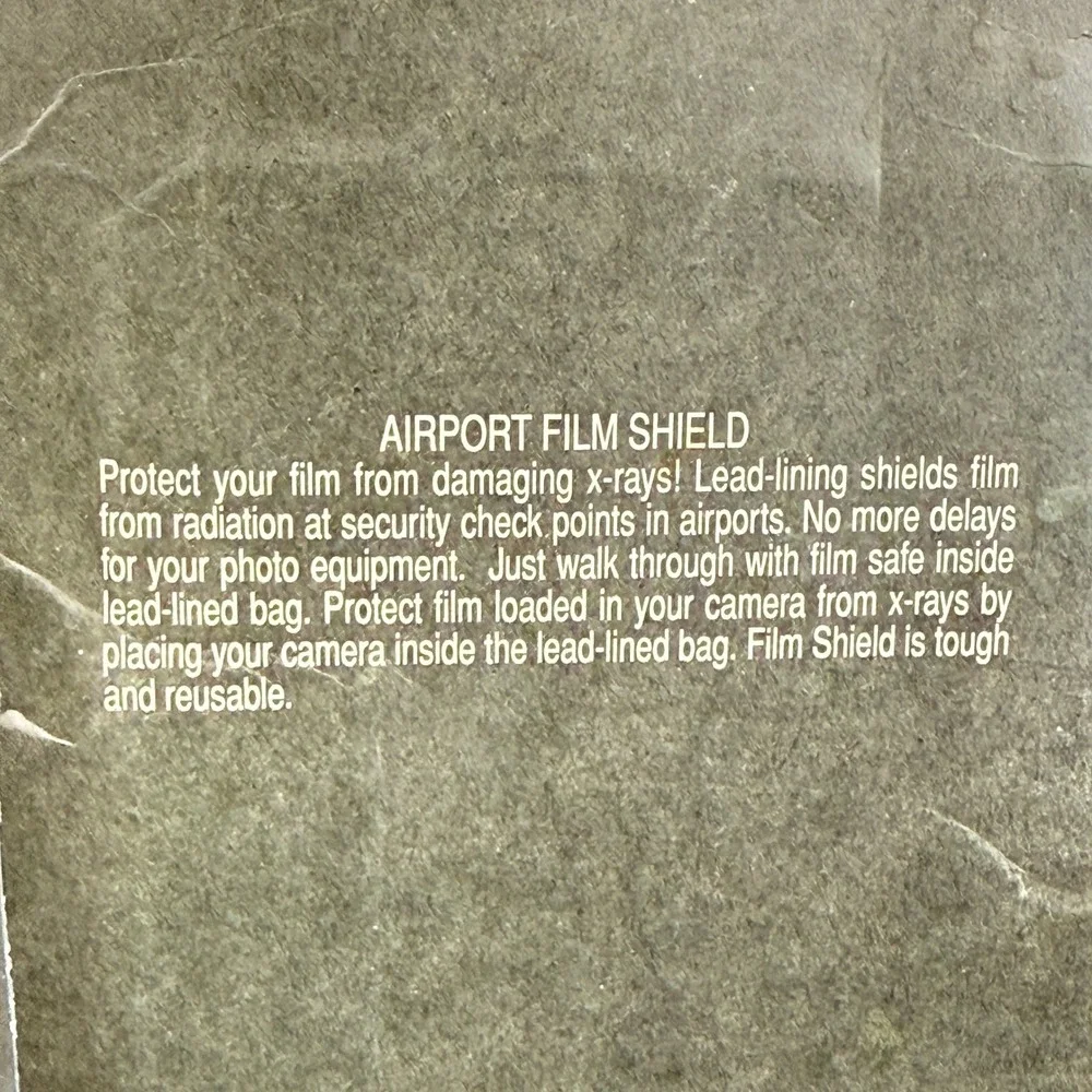 FilmShield Airport Film Shield Lead Lined Bag FS12X Vintage